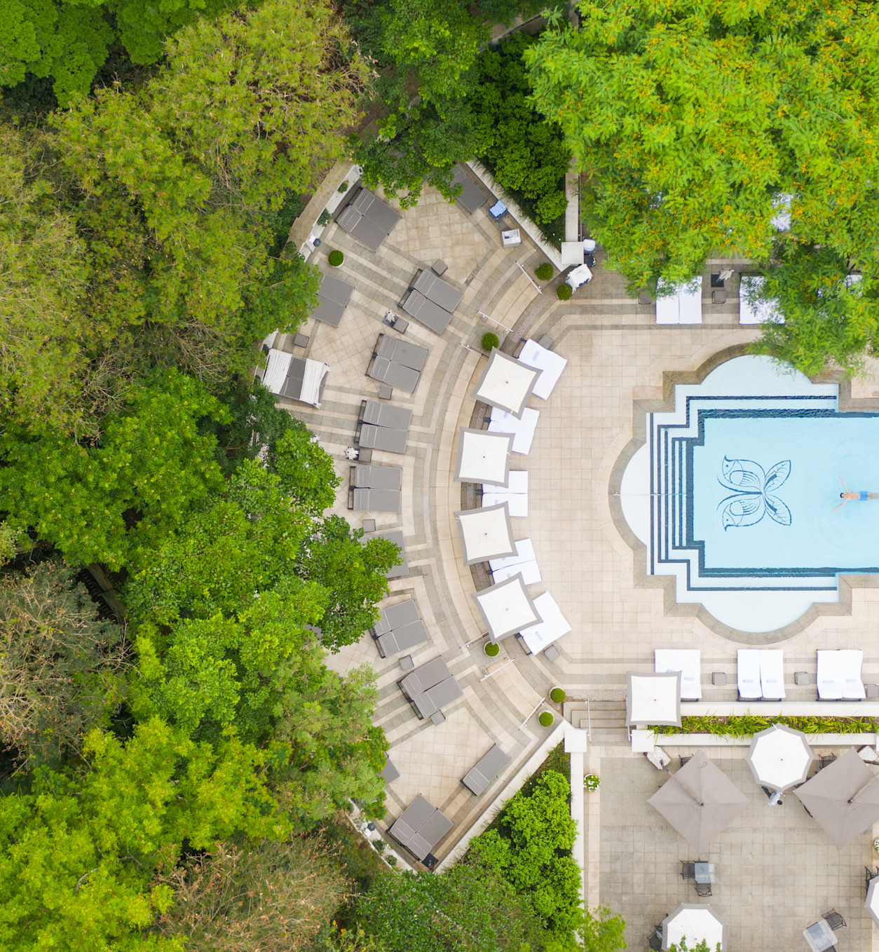 SAO - Pool aerial view