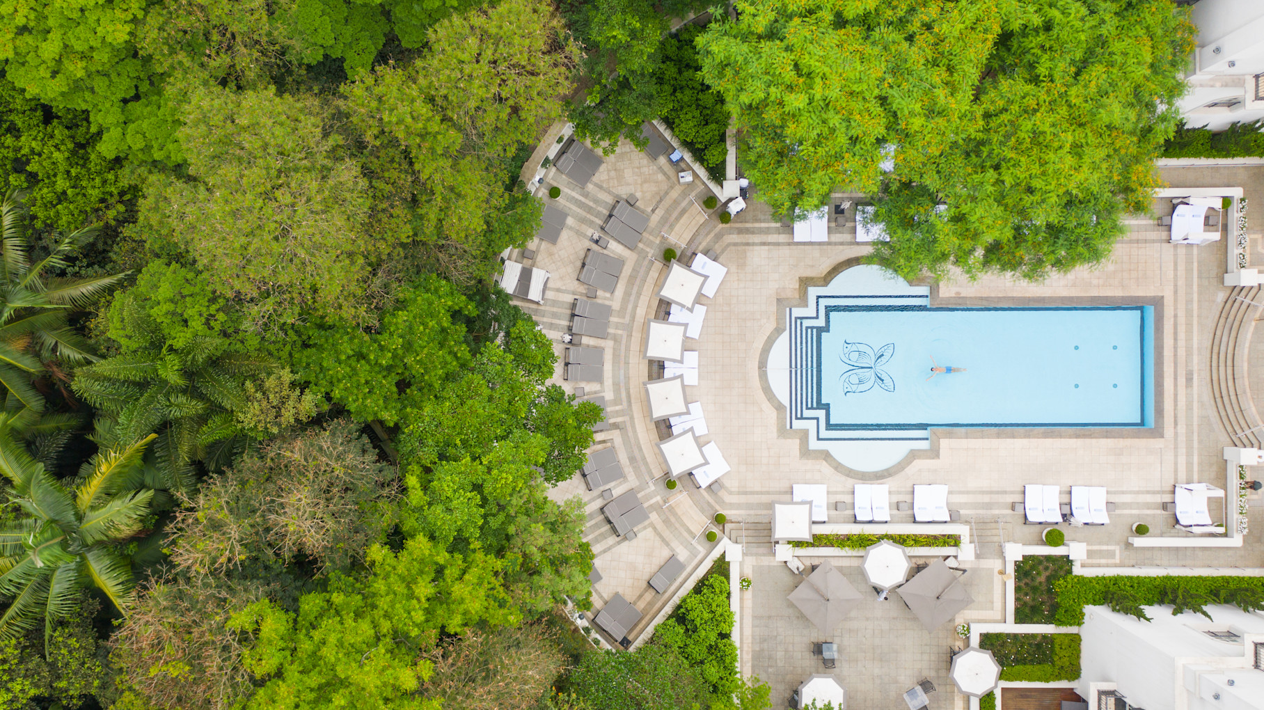 SAO - Pool aerial view