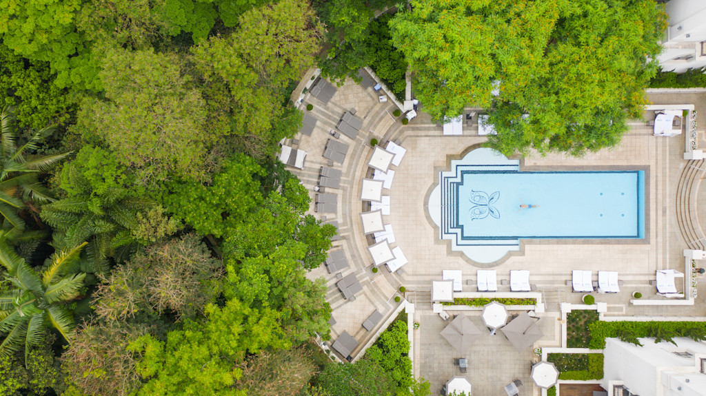 SAO - Pool aerial view
