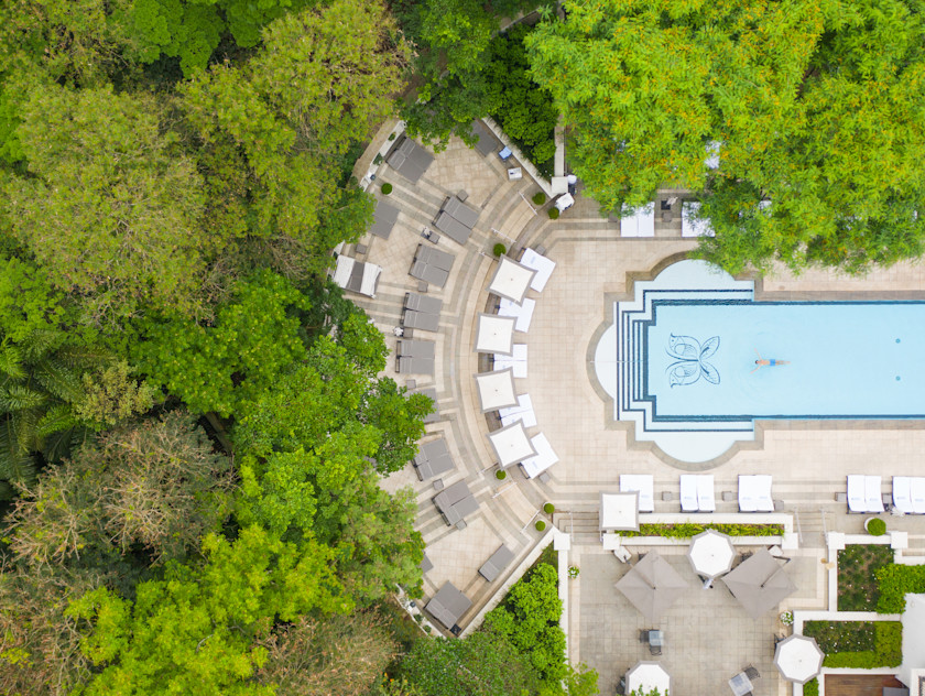 SAO - Pool aerial view
