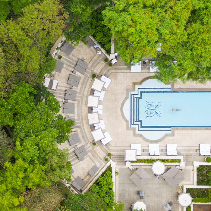 SAO - Pool aerial view