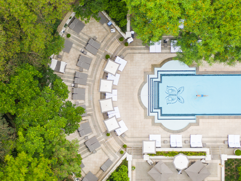 SAO - Pool aerial view
