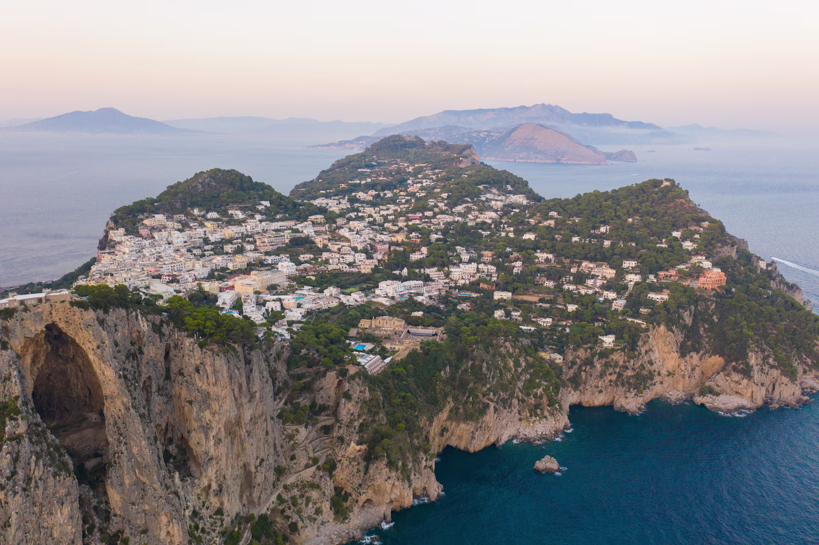 Capri view · Hotel La Palma official destination photograph; not a room view