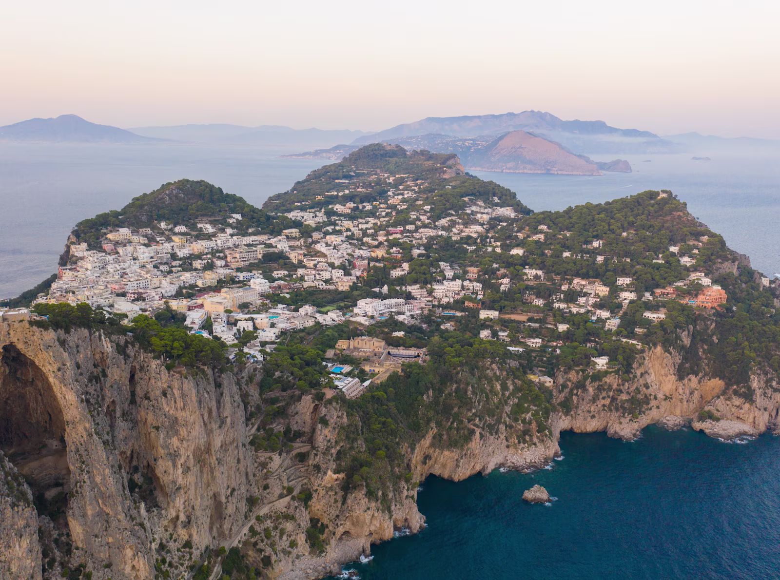 Capri view · Hotel La Palma official destination photograph; not a room view