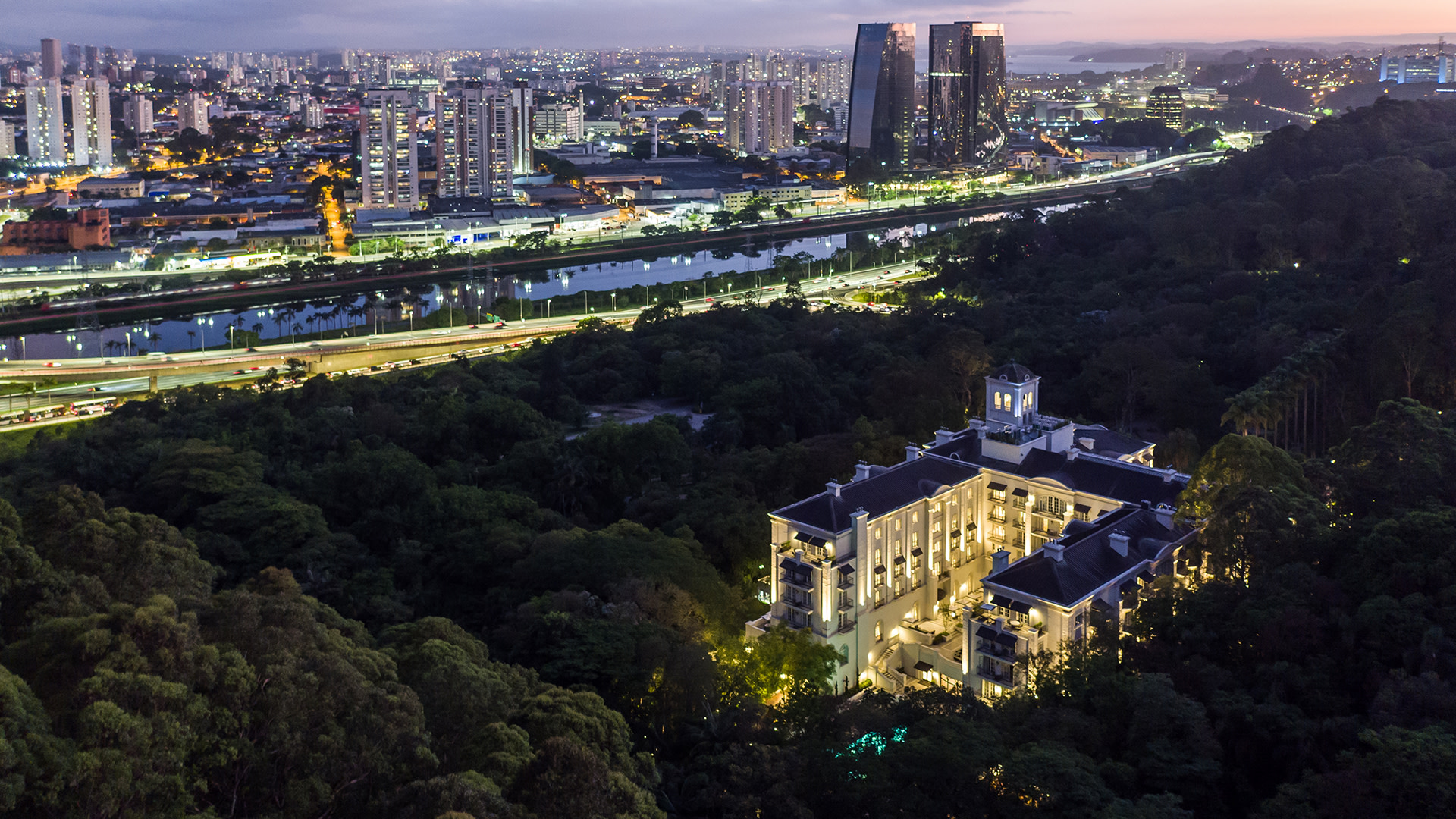 SAO - Hotel Exterior - Night