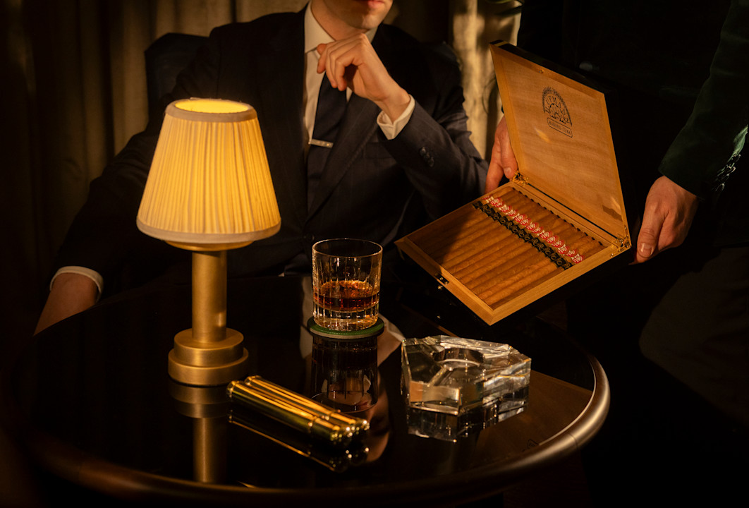 Cigars at The Garden Room at The Lanesborough