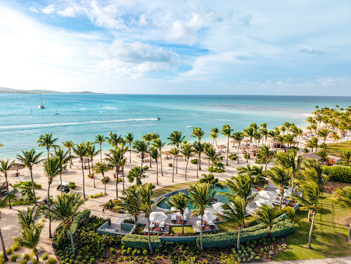 JBI - Jumby Bay Beach and Pool overview