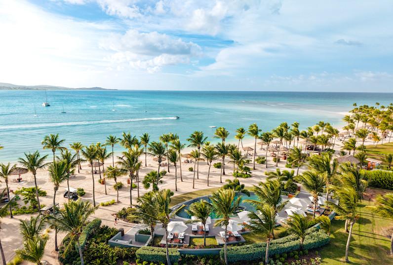 JBI - Jumby Bay Beach and Pool overview