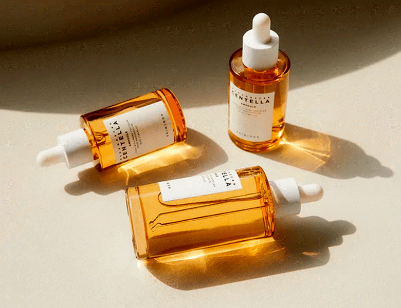 Her ses tre gule produkter fra Skin1004. Baggrunden er lys. 