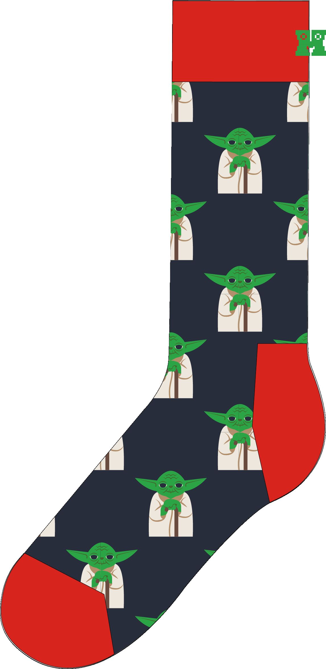 Happy Socks STAR WARS Master Yoda Sock 41-46