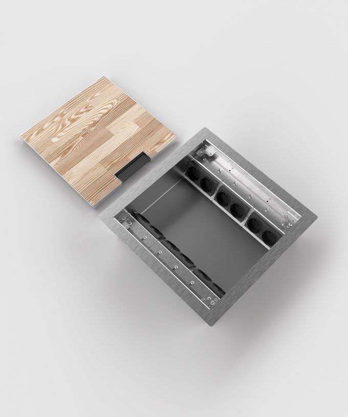 8512BB Hohlbodentank: max. 12 x Schuko