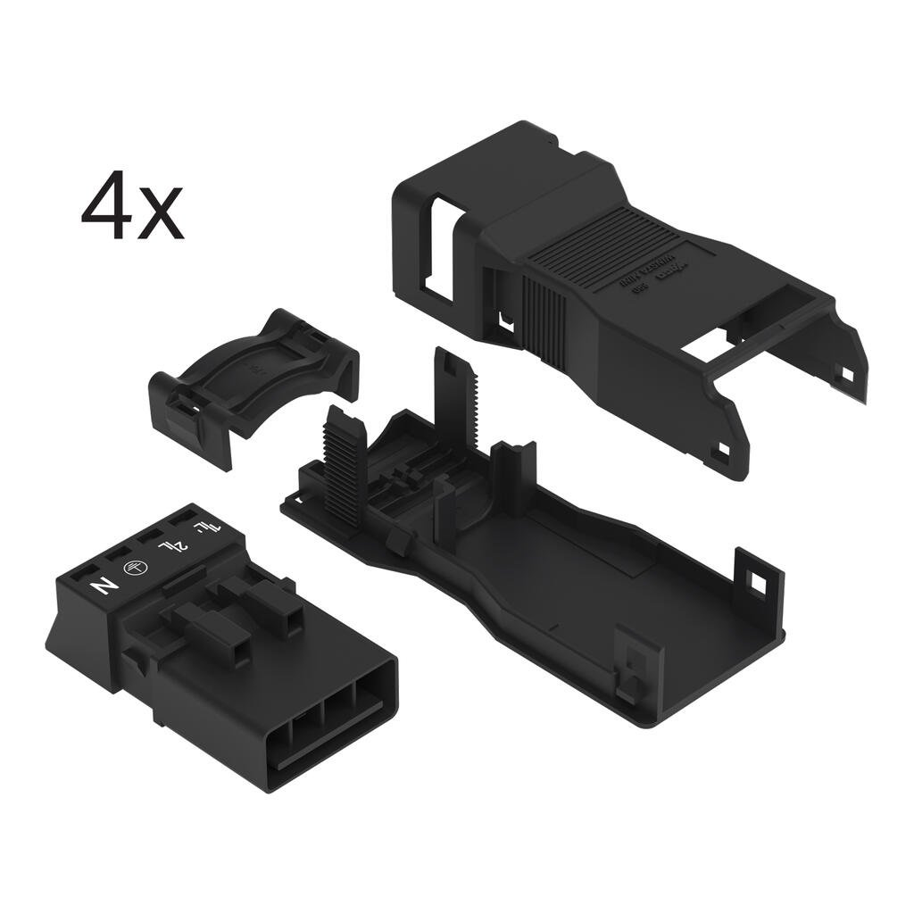 Connector set; for Sunblind Box; 4-pole; black
