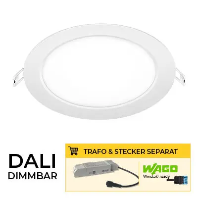 BL Downlight Pure Einbauleuchte 240mm 2200lm 18,5W 110D 830 weiß IP44 700mA