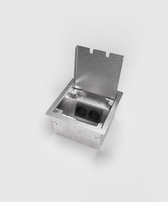 8502E Raised access floor socket: max. 2 x Schuko