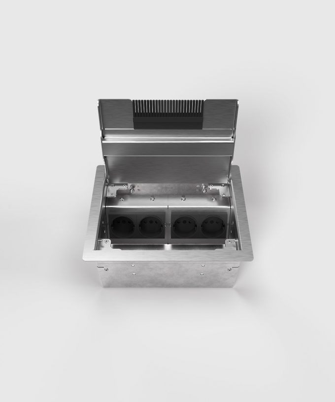 8504E Raised access floor socket: max. 4 x Schuko