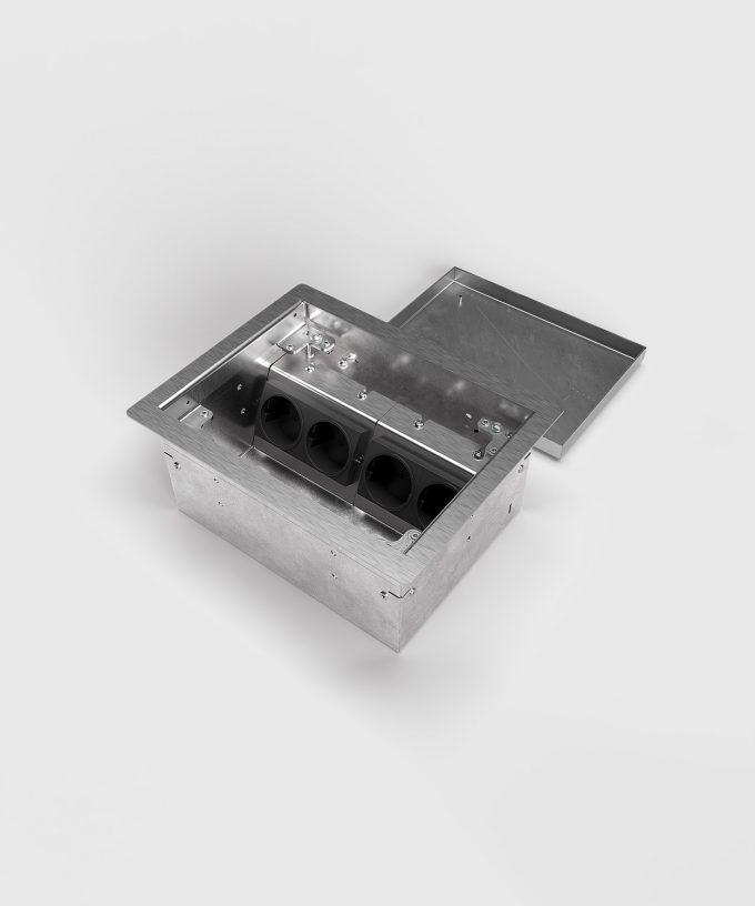 8504B Raised access floor socket: max. 4 x Schuko