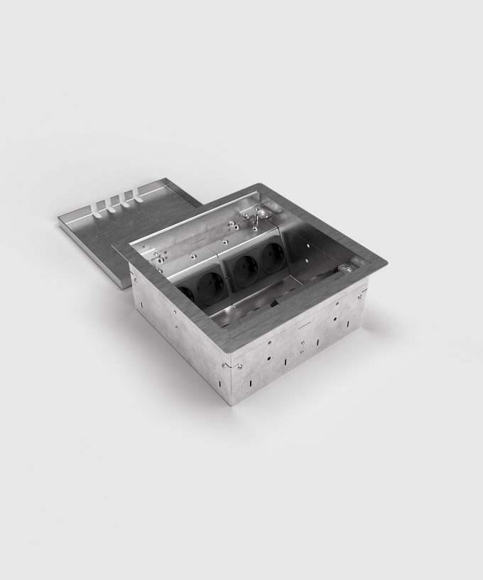 8508B Hohlbodentank: max. 8 x Schuko