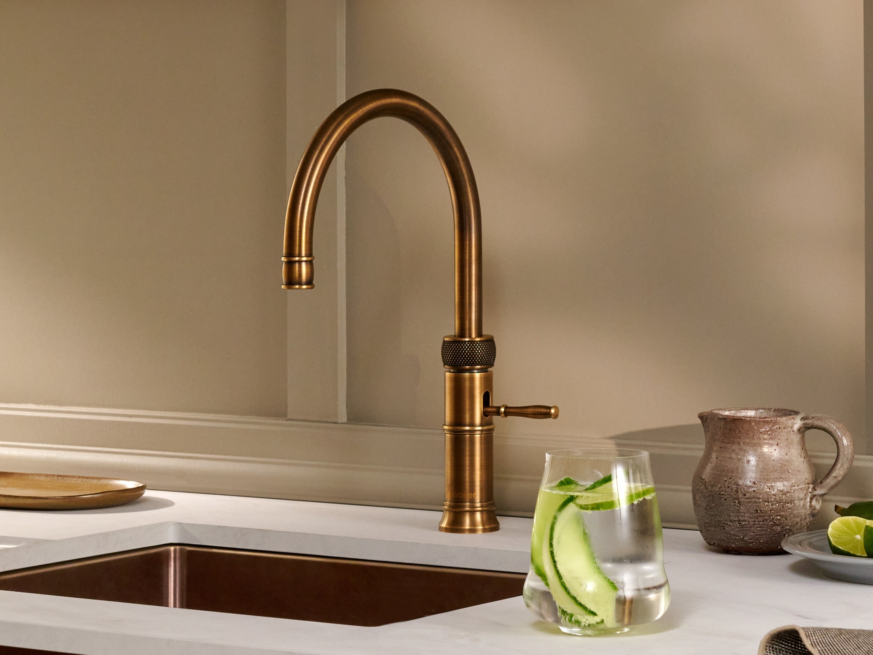 Quooker Classic Fusion in Messing