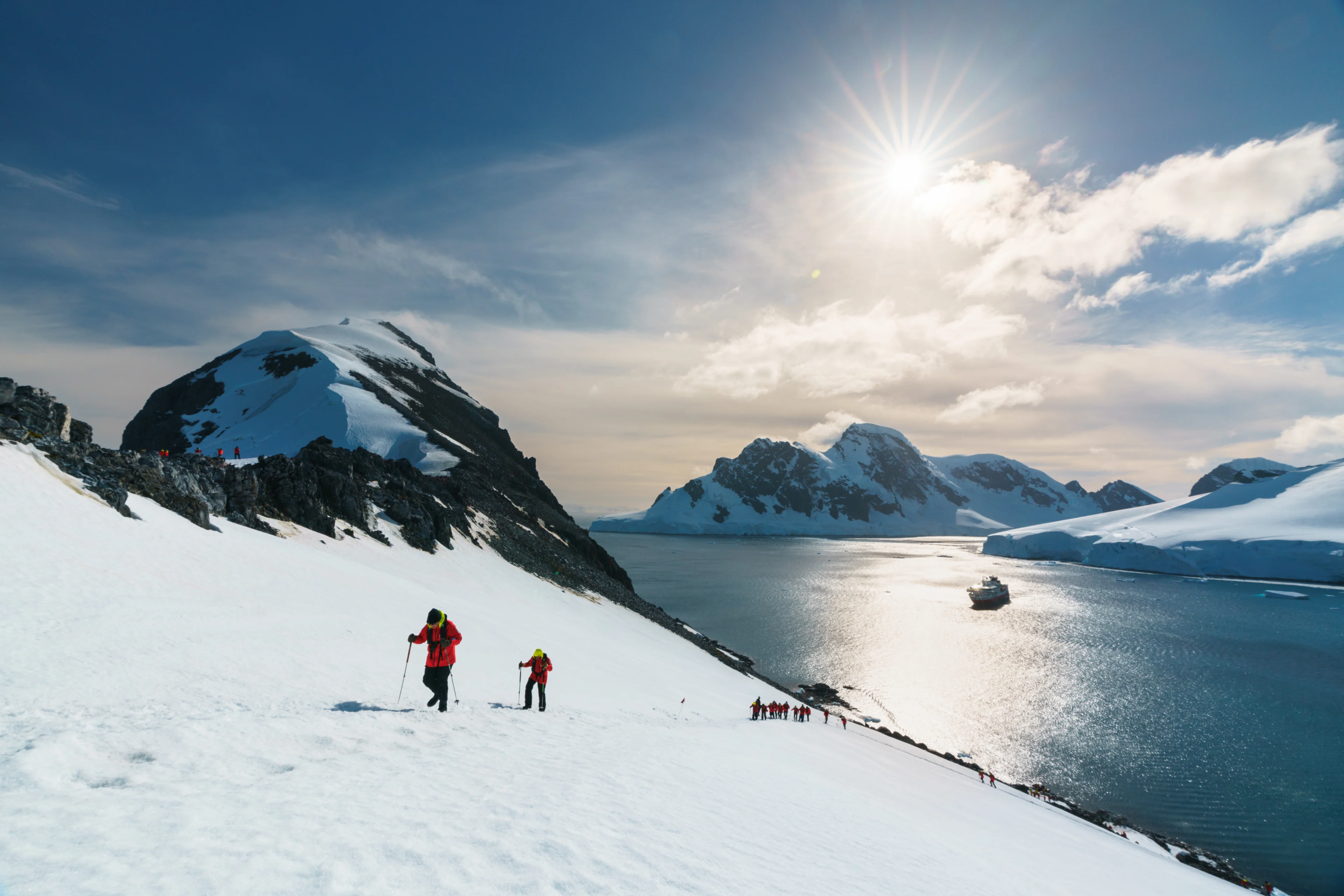 Hiking Excursion in Orne Harbour, Antarctica. Photo: Yuri Matisse Choufour