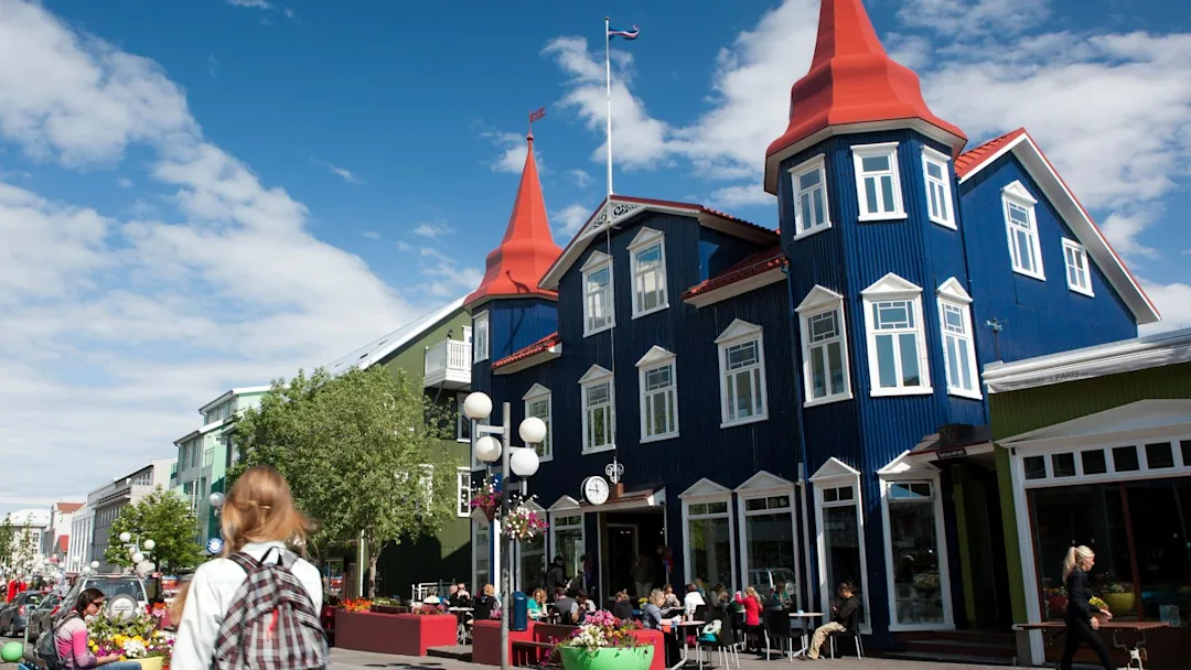 Downtown Akureyri – northern Iceland. Credit:  Bill Gozansky / Alamy Stock Photo
