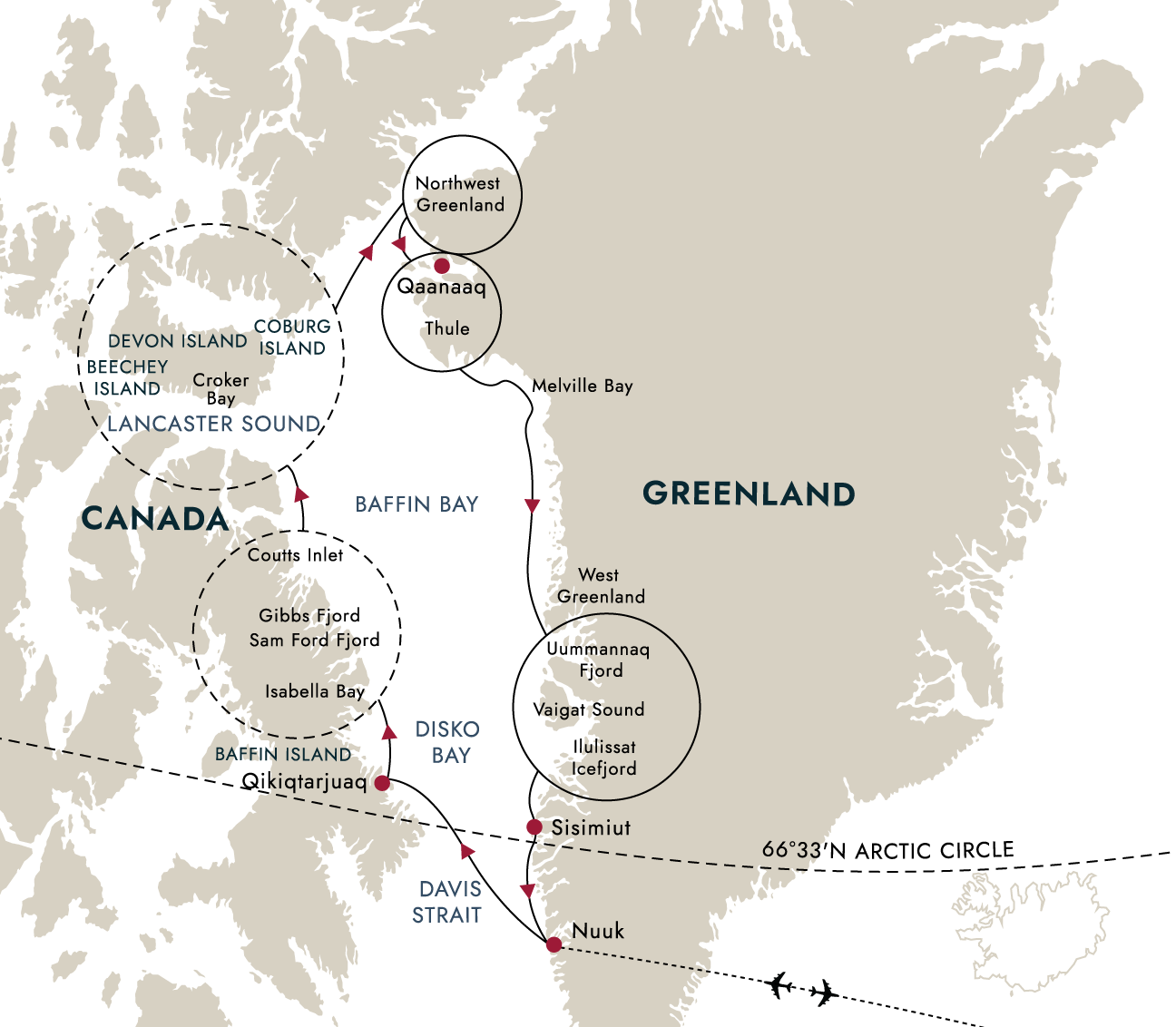 Arctic Canada & Greenland Cruise 2026 incl. Flight from/to CPH