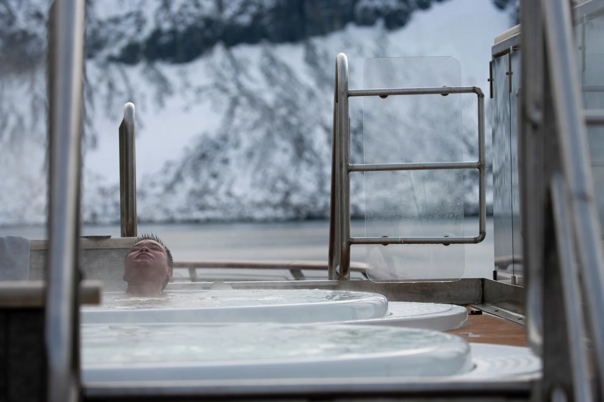 Hot tub Alkefjellet Svalbard, MS Spitsbergen