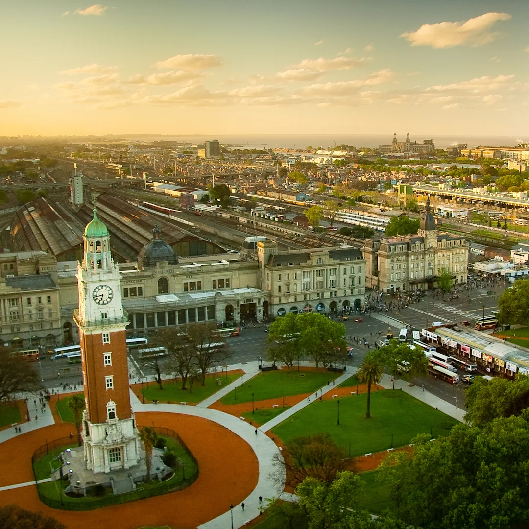 Sun shining over Buenos Aires, Argentina. Credit: Shutterstock / HX Hurtigruten Expeditions. 