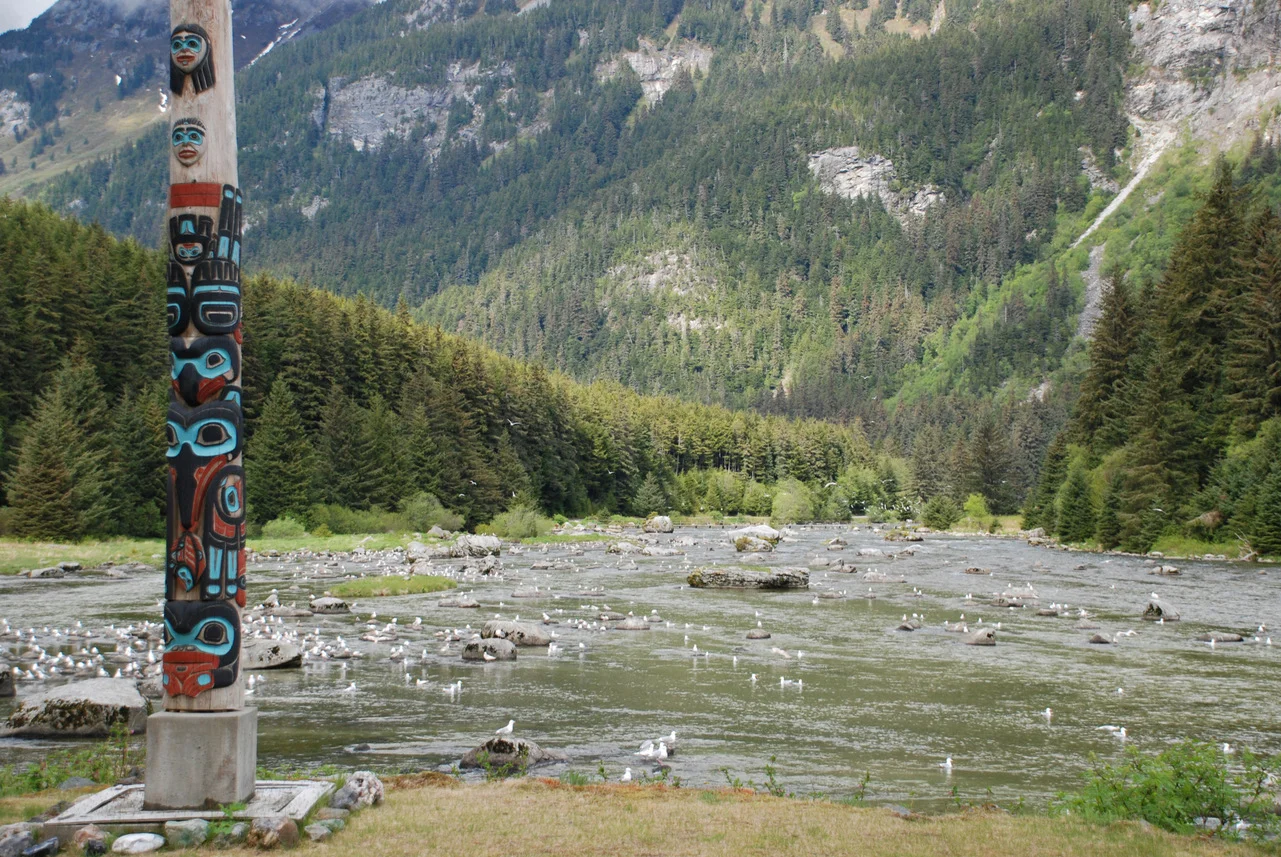 Cycling along the Lutak Inlet