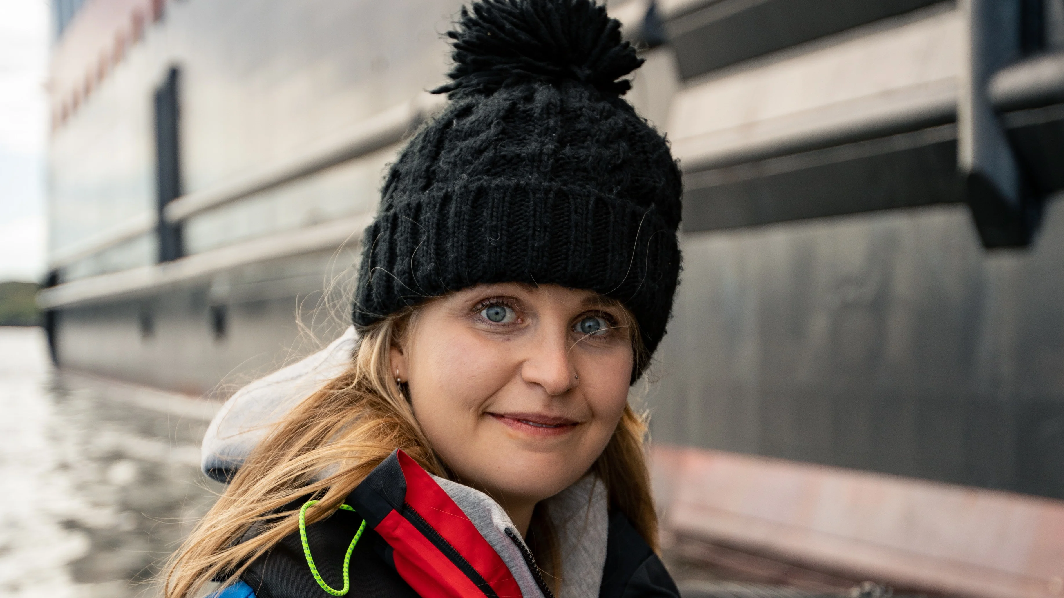 Lauren Peach, ORCA Representative with the Expedition Team onboard MS Maud. Photo: Tom Woodstock / Ultrasharp