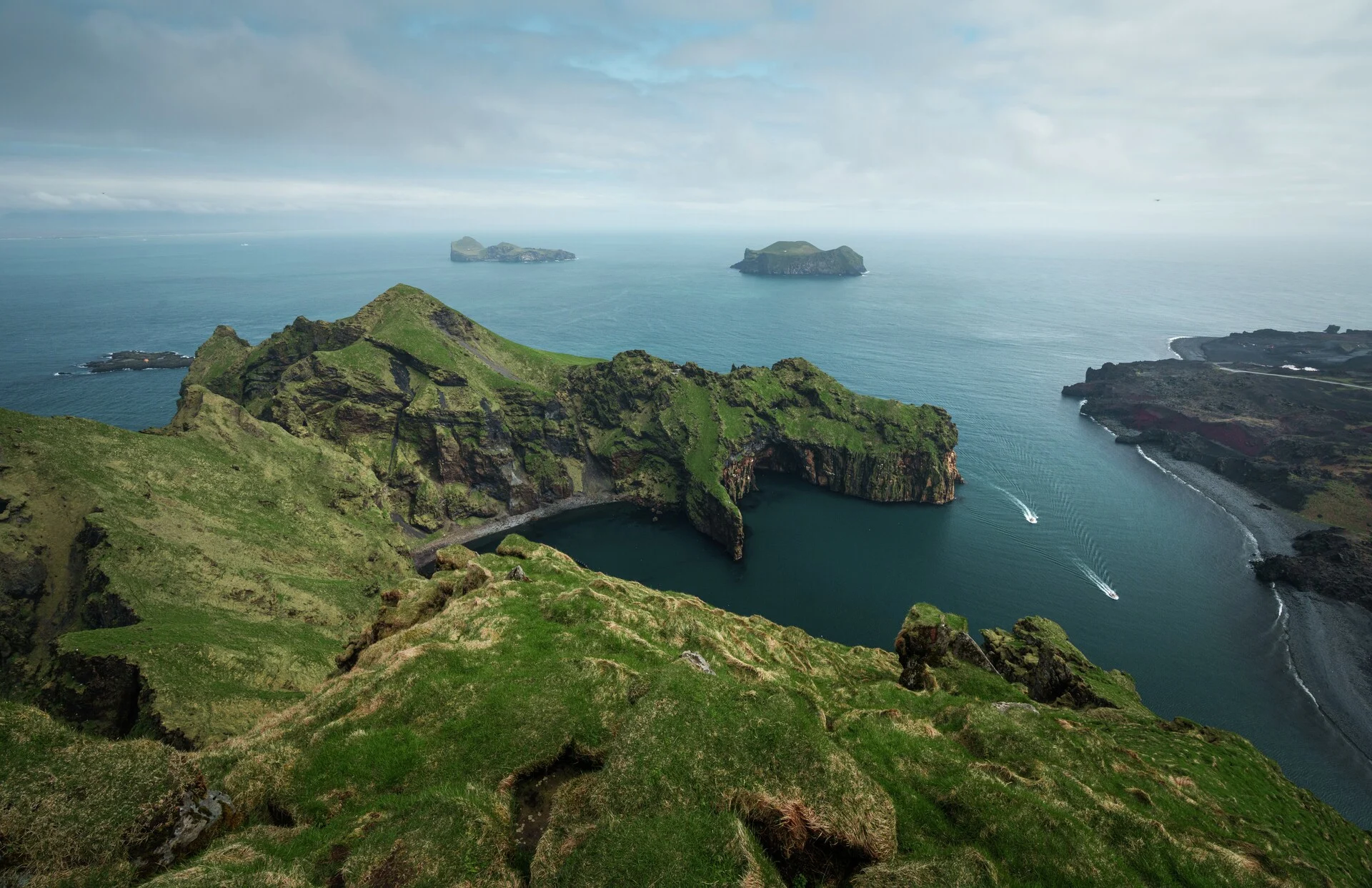 Aerial view of Heimaey, Iceland. Credit: Yuri Matisse Choufour