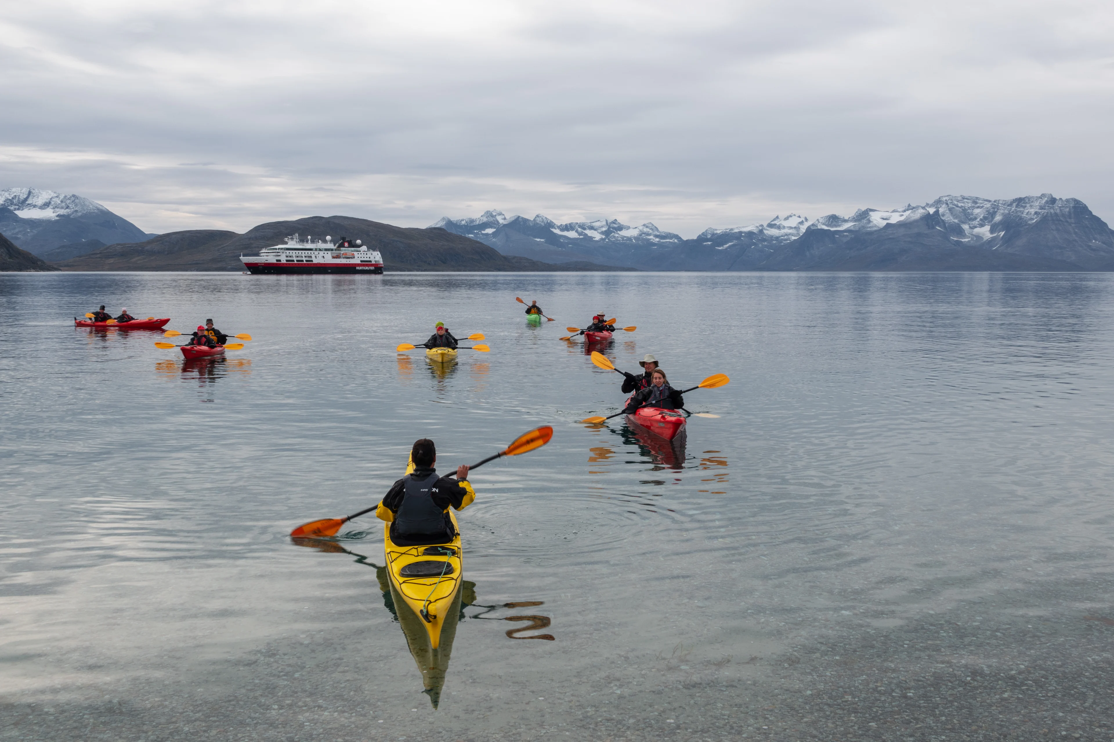 Exploring by kayak