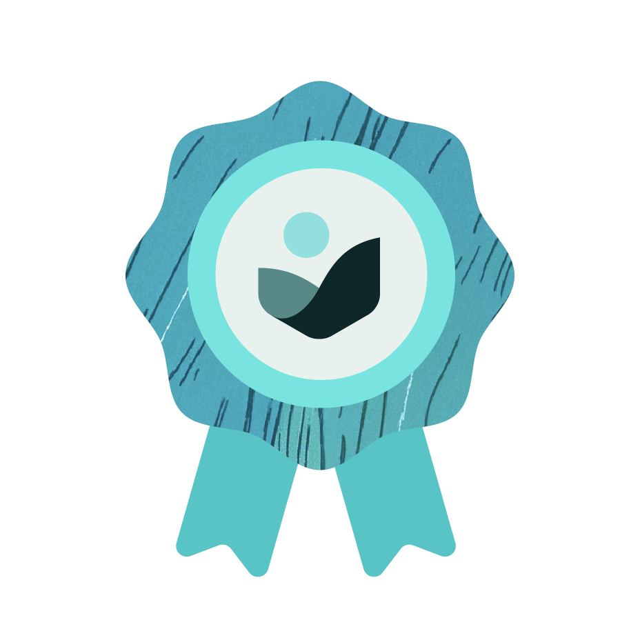 Aqua award icon.