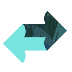 Icon of an upward trending line graph with nature texture
