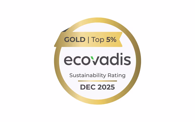 EcoVadis GOLD rating