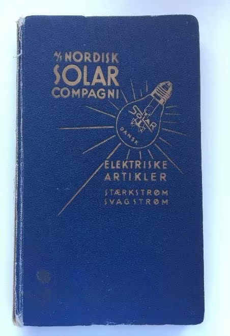 Solar katalog elektriske artikler, portraet