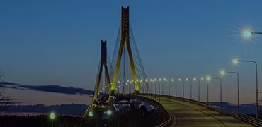 Bridge in sunset
