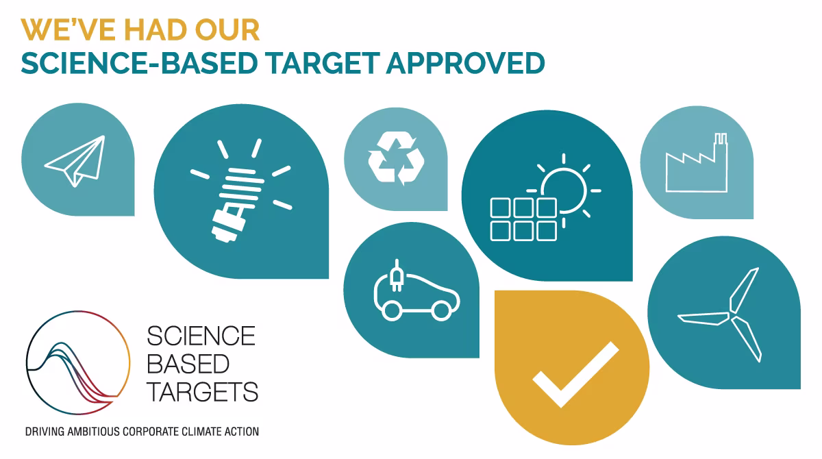 We've had our Science-Based targets approved