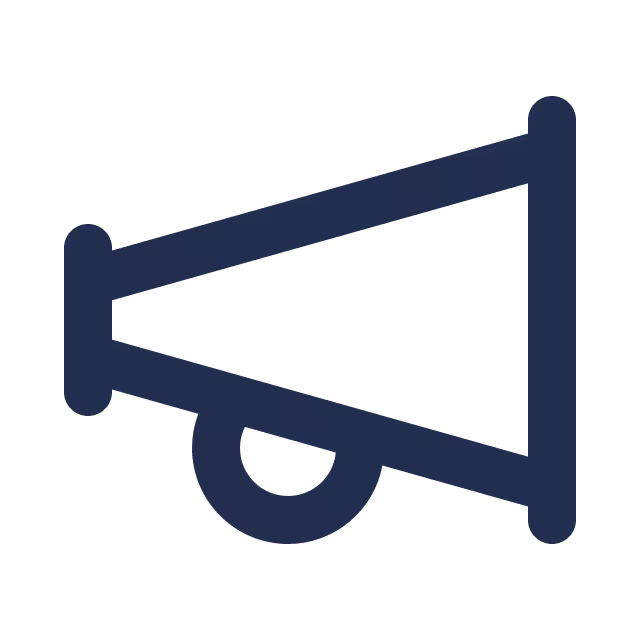 Megaphone icon for news and announcements