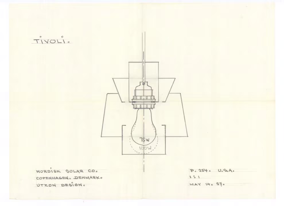 Utzon Tivoli sketch