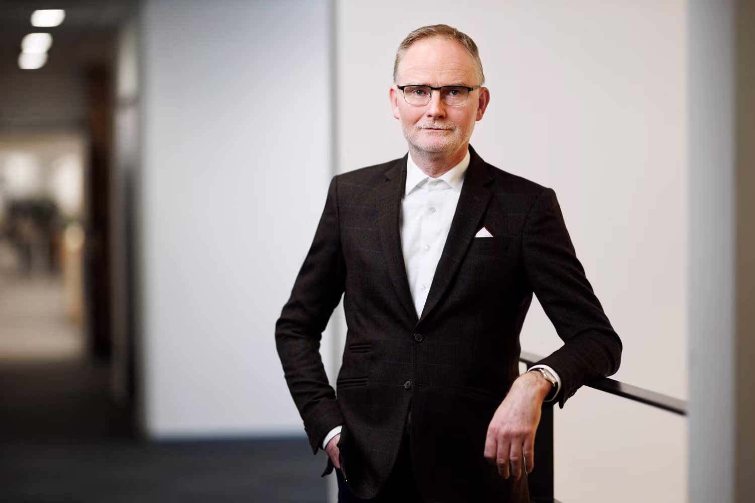 CFO Michael Jeppesen standing