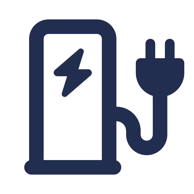 EV charging station icon