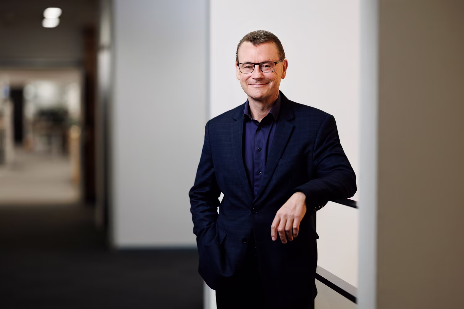 CEO Jens Andersen standing
