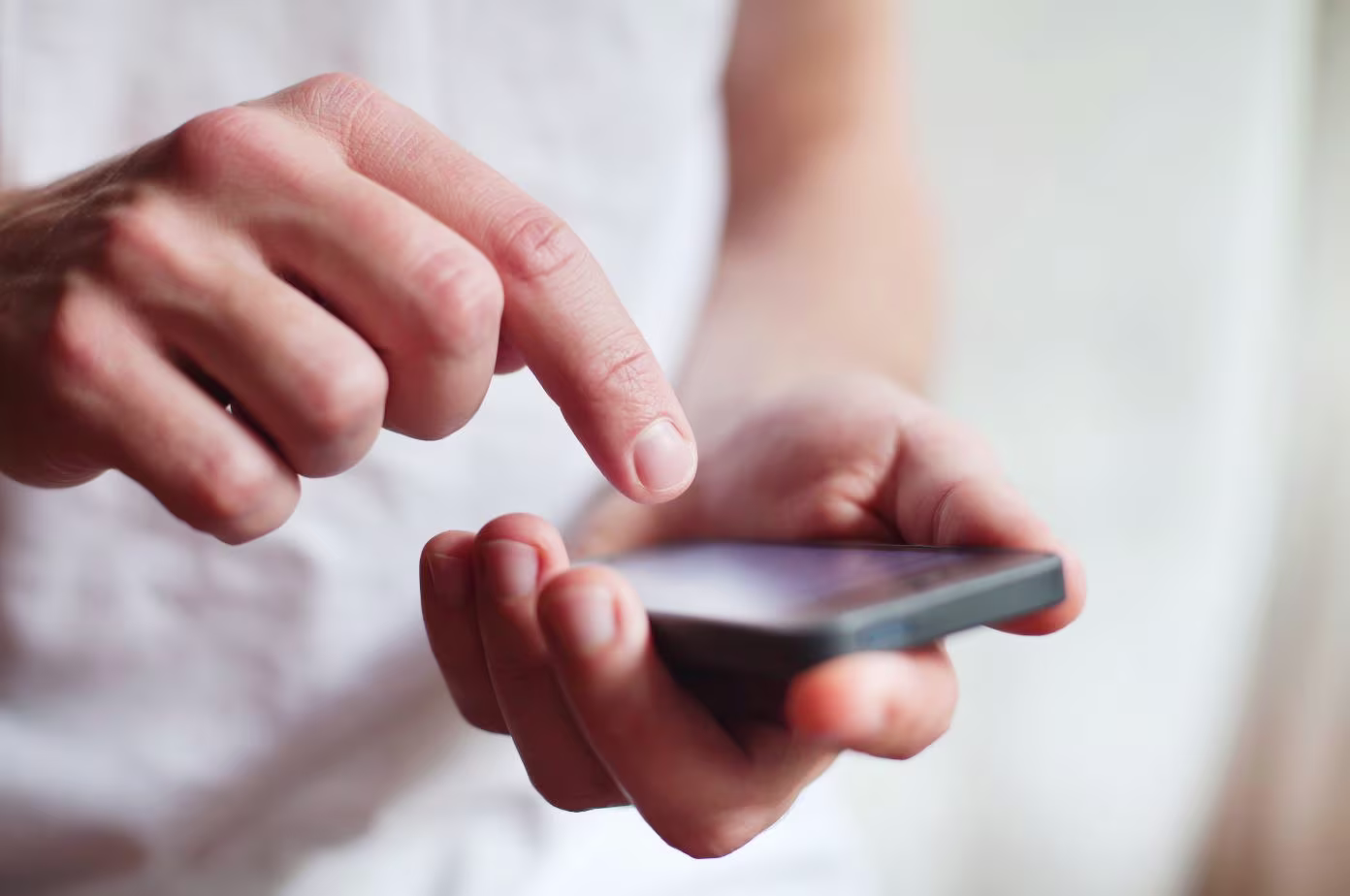 Mobile phone in hand