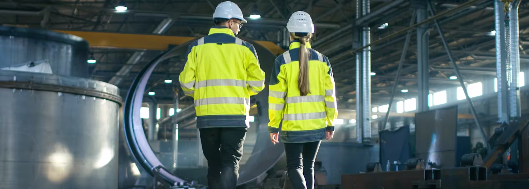 Industry man and woman hero image