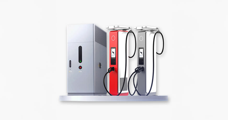 Eine Ladestation, die DC-Ladetechnologie nutzt, auch bekannt als Gleichstromladen.