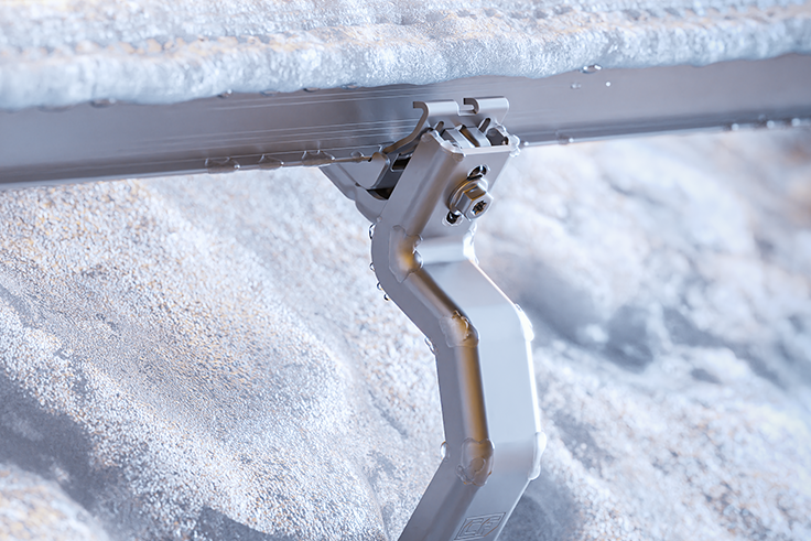 How does the service process work for mounting material?