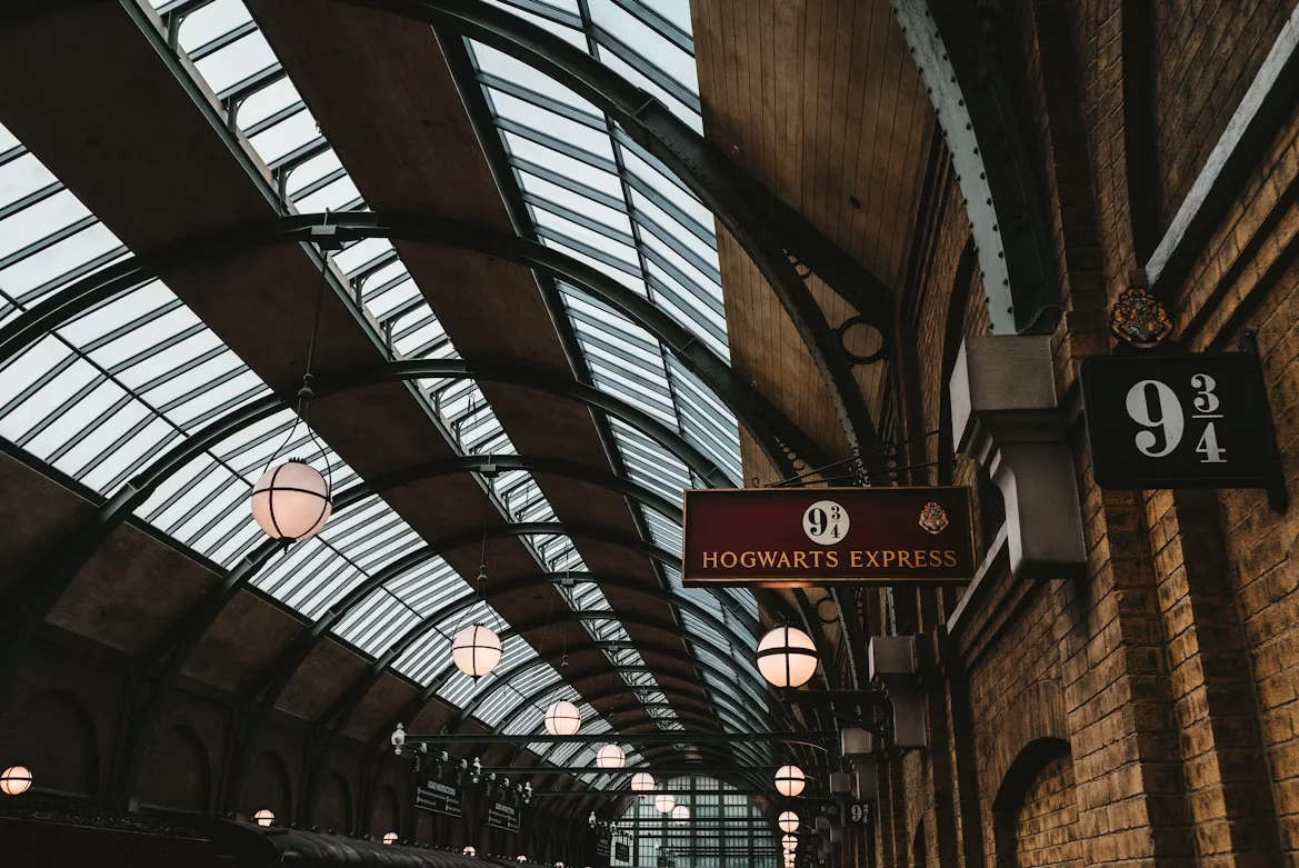 Harry Potter Platform 9 3/4 at King's Cross Station in London