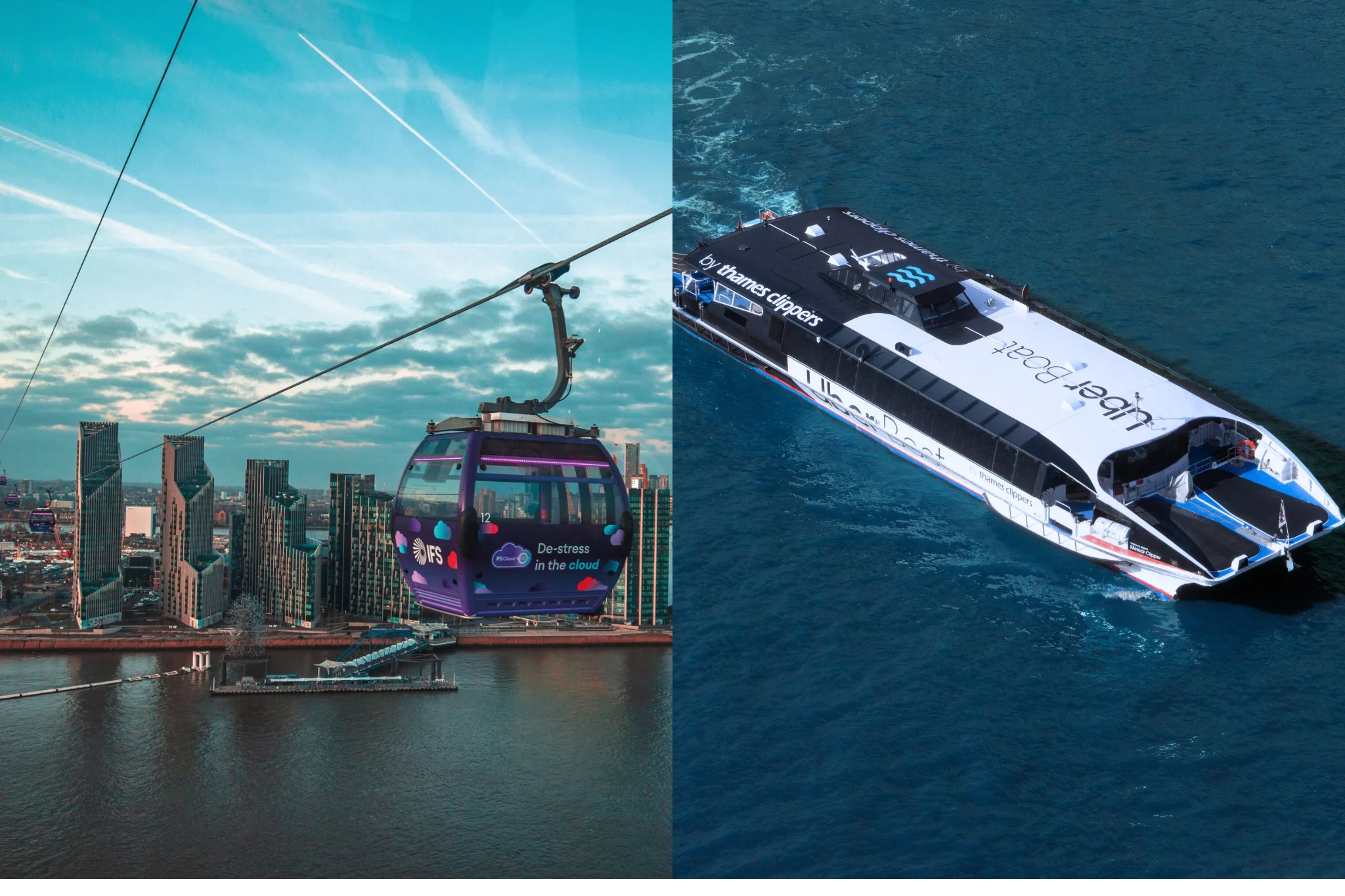 Cable Car and Uber Boat