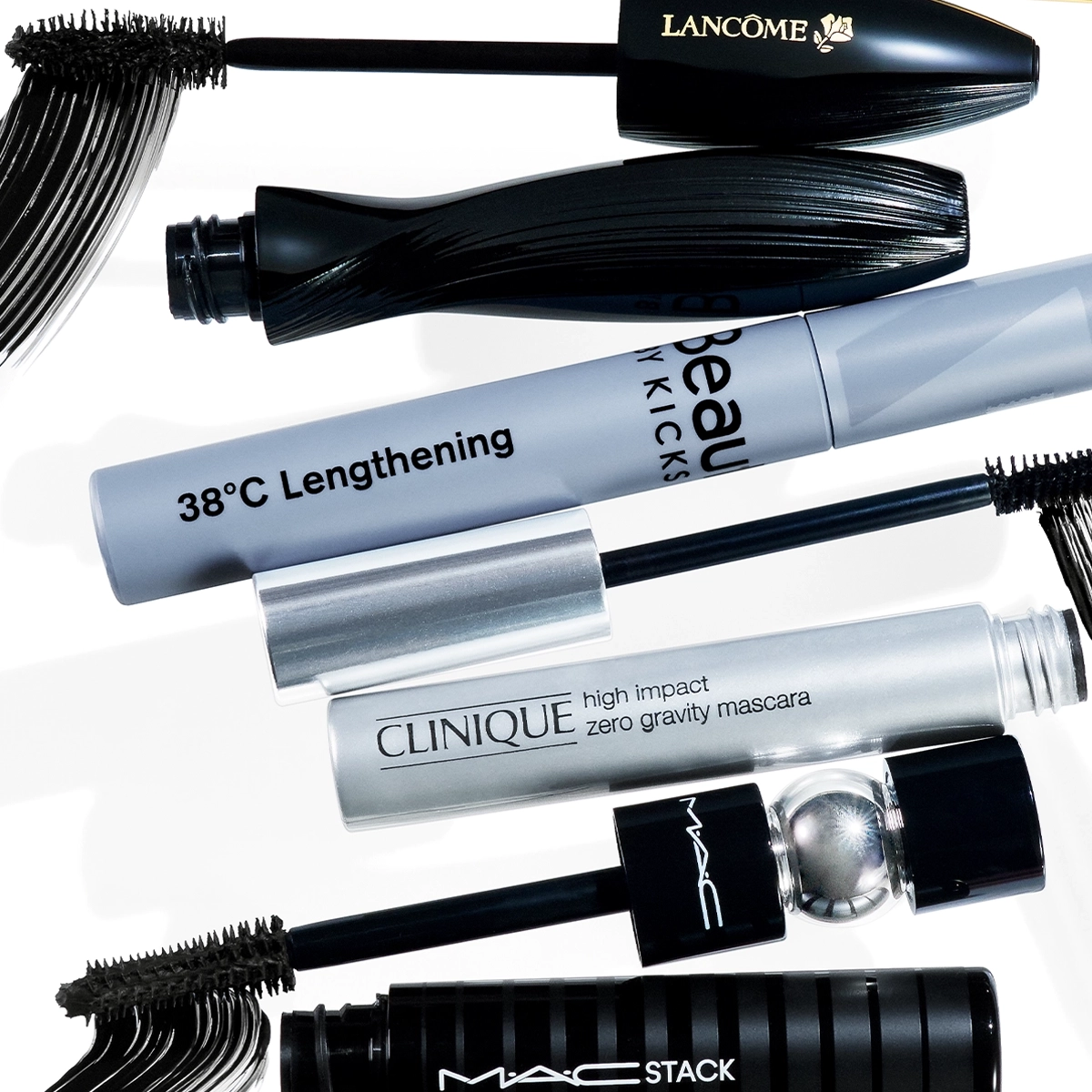 Mascara från den stora KICKS mascaraguiden mot en vit bakgrund.