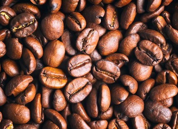 Väldigt många kaffebönor